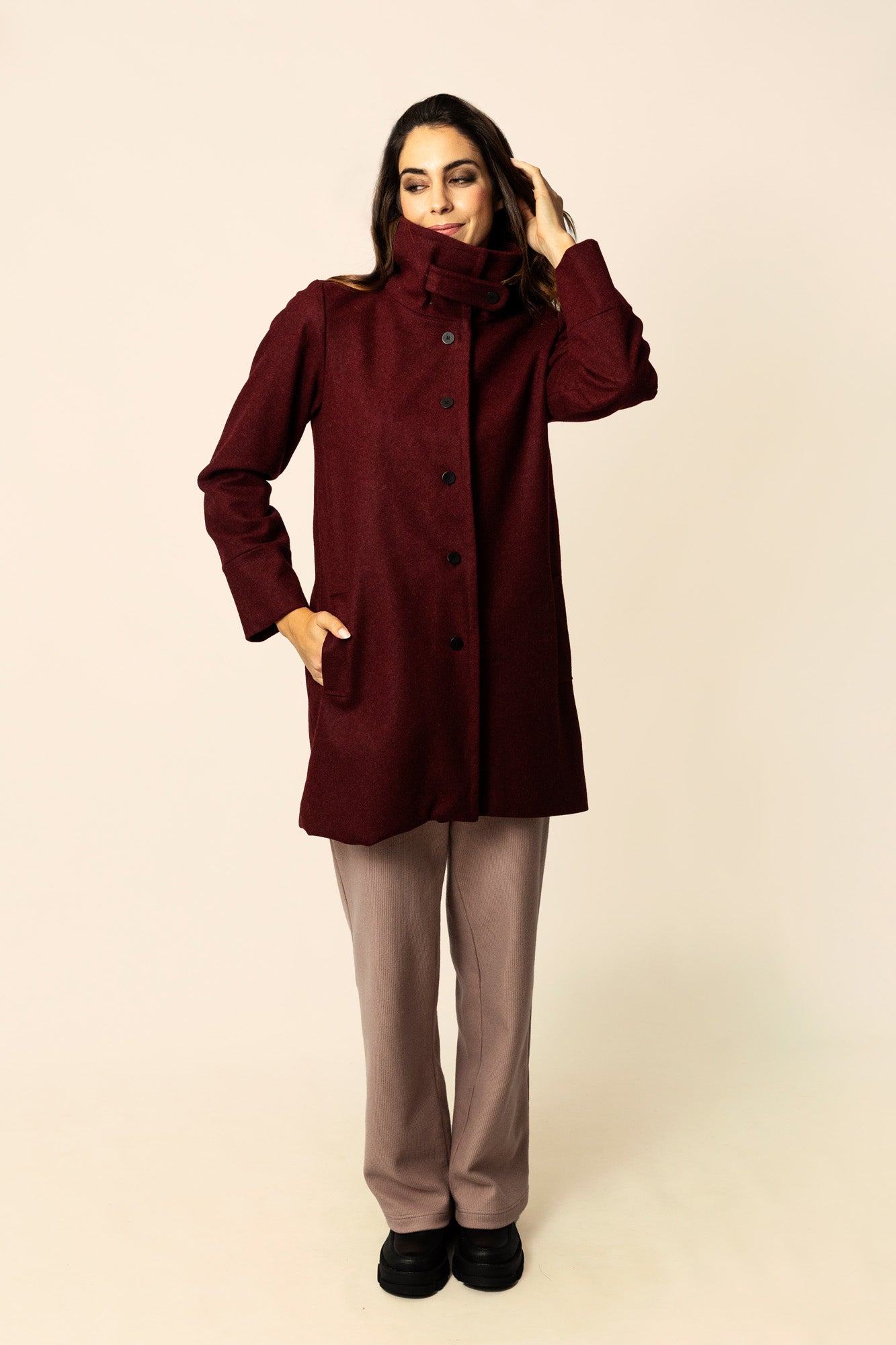 Jasper Coat - Garnet (Pre-sale)