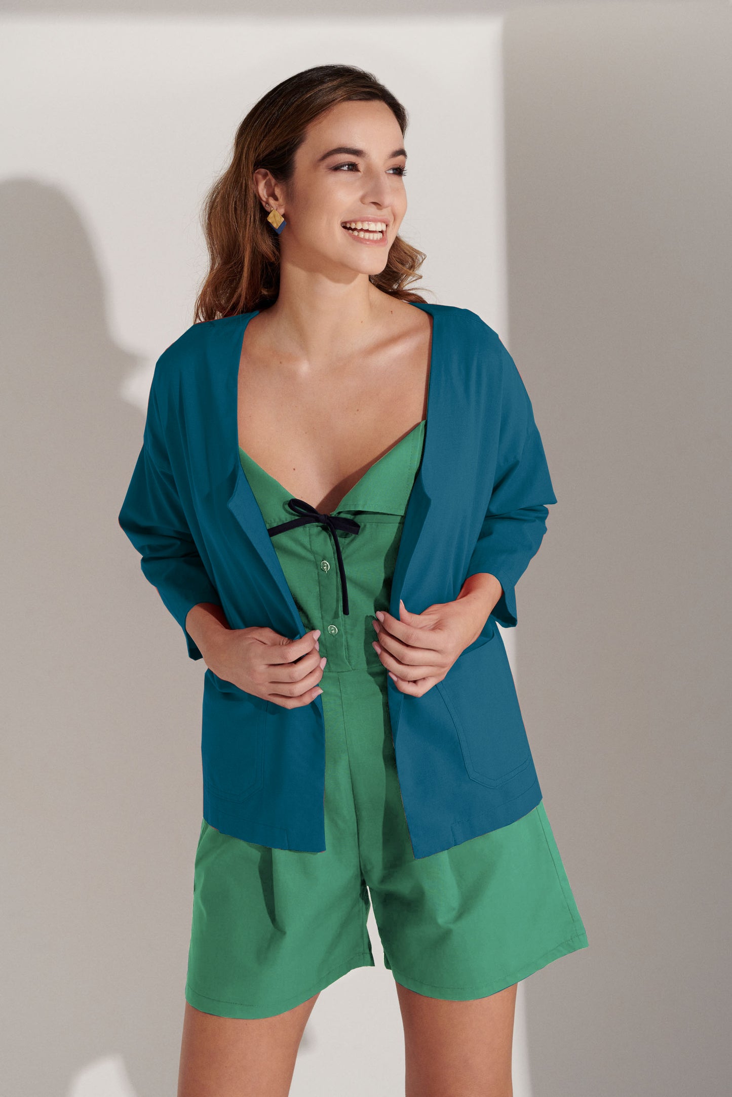 Delphine Rayon Jumpsuit - Clover